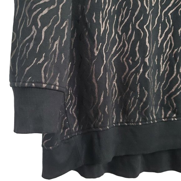 Jane + Delancey Size 1X Sweater Super Soft Jersey Knit Fleece Lined Shimmer Blac - Picture 7 of 9